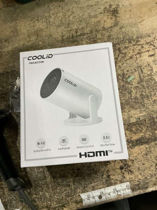 Photo 1 of [Built-in Apps & 2026 Upgraded] Mini Projector Support 4K 1080P Auto Keystone 180° Rotatable with WiFi 6 and Bluetooth 5.4, Projector Portable Compatibile with HDMI/TV Stick/Memory Stick/Laptop-Black