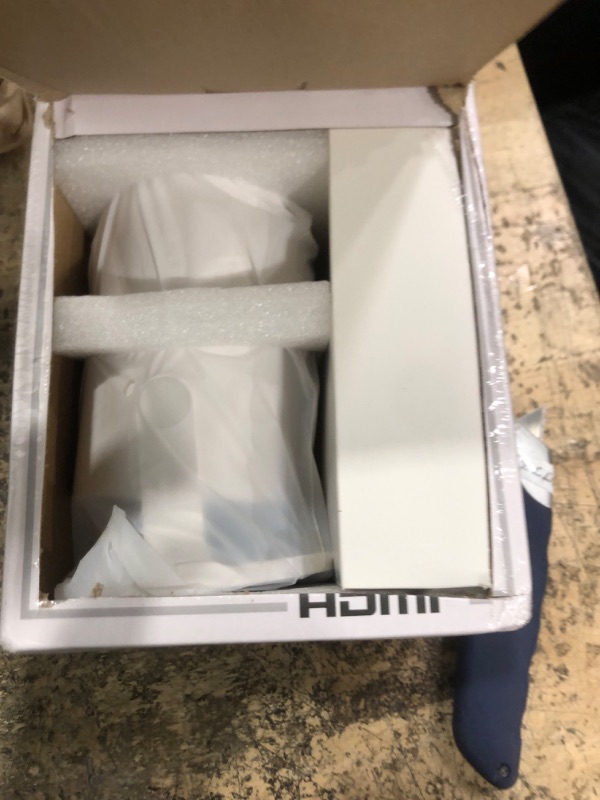 Photo 1 of [Built-in Apps & 2026 Upgraded] Mini Projector Support 4K 1080P Auto Keystone 180° Rotatable with WiFi 6 and Bluetooth 5.4, Projector Portable Compatibile with HDMI/TV Stick/Memory Stick/Laptop-White