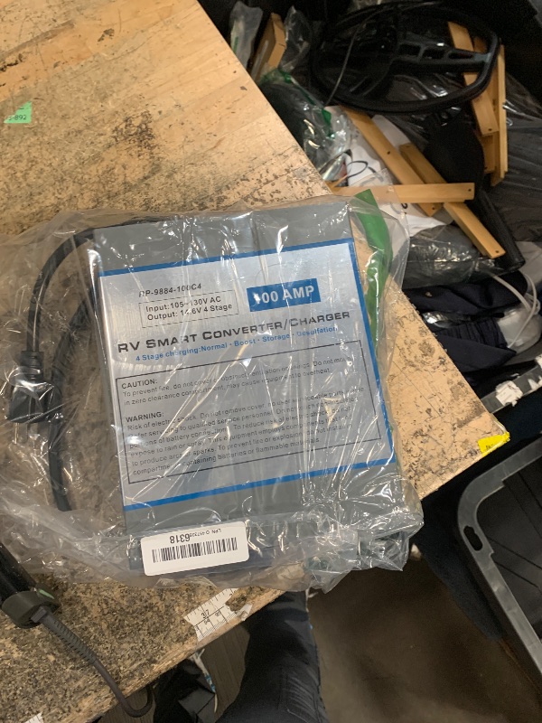 Photo 1 of 100 Amp RV Converter 120V AC to 12V DC, Lead & Lithium Compatible, 100Amp RV Power Converter Battery Charger with Built-in 4 Stage Smart Charging, Replacement for WF-9800 Series