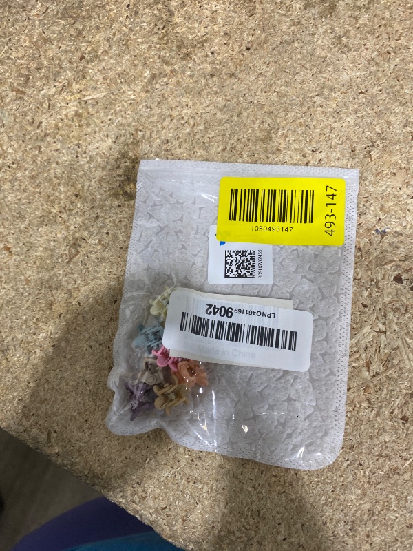 Photo 1 of 10 Pcs Small Mini Pearl Claw Clips with Flower Design, Sweet Artificial Bangs Clips Decorative Hair Accessories for Women Girls