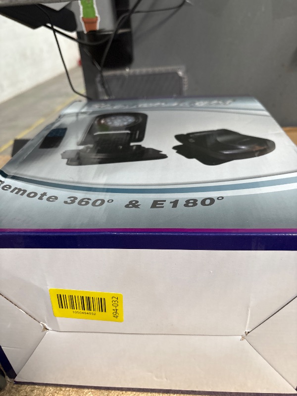 Photo 1 of ***MISSING REMOTE***Remote LED Spot Lights for Trucks, Auto-Return 360 Rotating Search Light for Truck Marine Spotlight 180 Folding Backup Lights 12V 24V, Permanent Mount