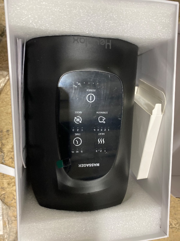 Photo 1 of (missing gua sha) Heyelax Hand Massager with Heat and Compression for Arthritis and Carpal Tunnel Relief, Finger Wrist Hand Therapy Equipment Pain Relief,Thoughtful Christmas Gifts for Women,Man (Black)