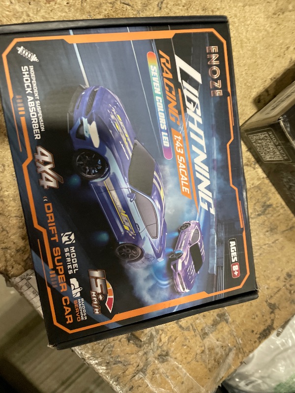 Photo 1 of 1:43 Scale Mini Racing Drift Car Model?2.4GHz Remote Control Car, 4WD High Speed Race with Lights,Racing Tires,RC Toys Hobbyist Gift for Adults, Kids, Boys, Girls (Grey)