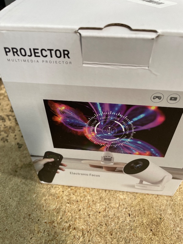 Photo 1 of [Electric Focus]Mini Portable Projector with 4K Support, Bluetooth 5.4 WIFI6, 5watt Sound Base Speaker, 260 ANSI, Android 11, 210° Rotation , Auto Keystone Correction Video Projector HY300 PLUS