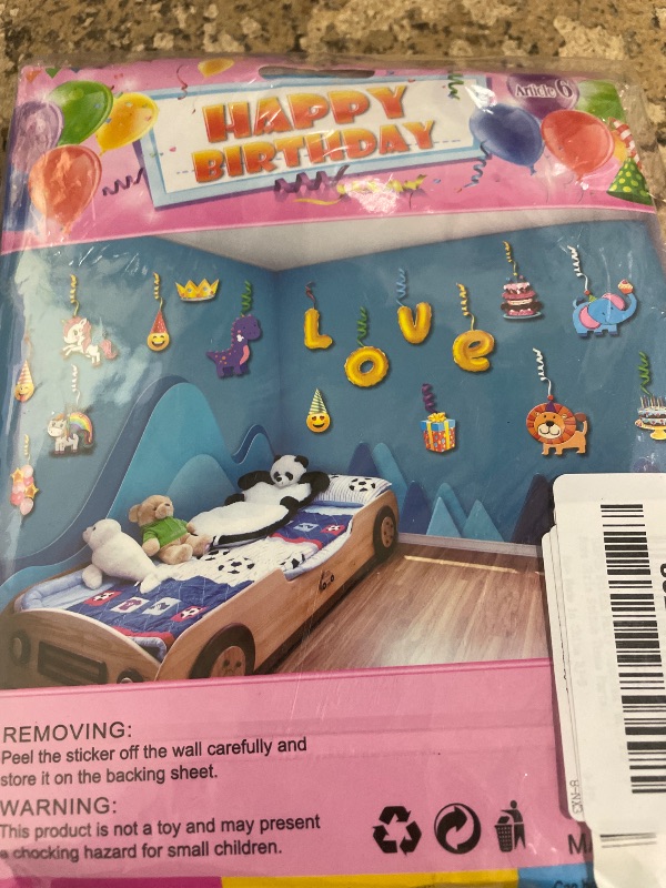 Photo 1 of 103PCS Stitch Party Supplies, Birthday Decorations Set Include Banner, Balloons, Stickers, Hanging Swirls, Cake Cupcake Toppers, Tablecloth for Boys Girls Stitch Theme Party