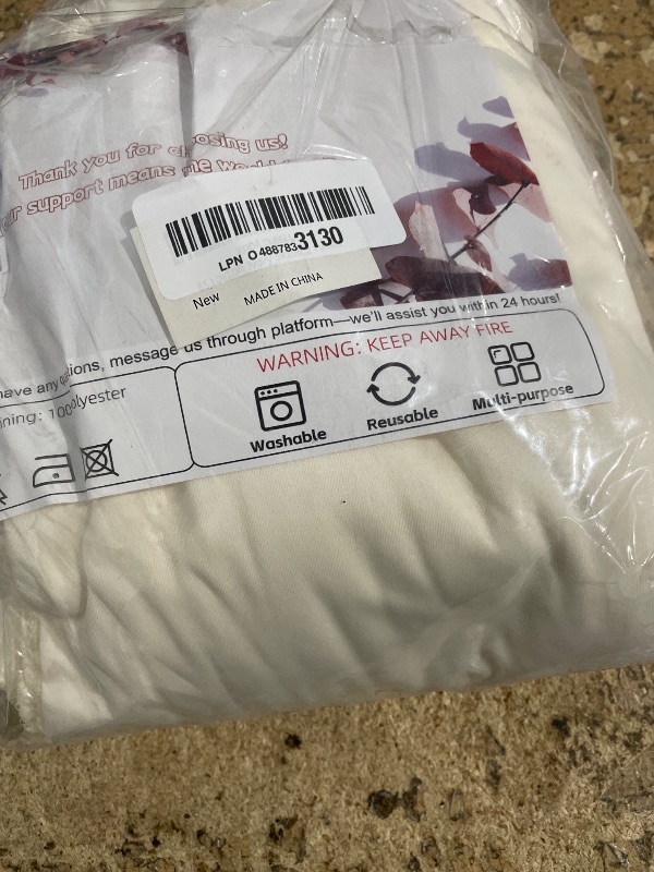 Photo 1 of 10x10ft Wrinkle Free Ivory Backdrop Curtain for Parties Soft Fabric Drapes Wedding Ivory Curtain Backdrop for Birthday Party Decorations Background for Photography 5x10ft,2 Panels