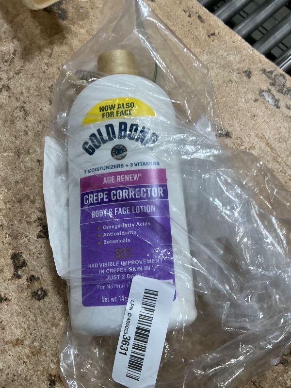 Photo 1 of **PUMP BROKEN
Gold Bond Age Renew Crepe Corrector Body Lotion, Replenishing & Smoothing Formula, Crepe Corrector Body Lotion, 14 oz