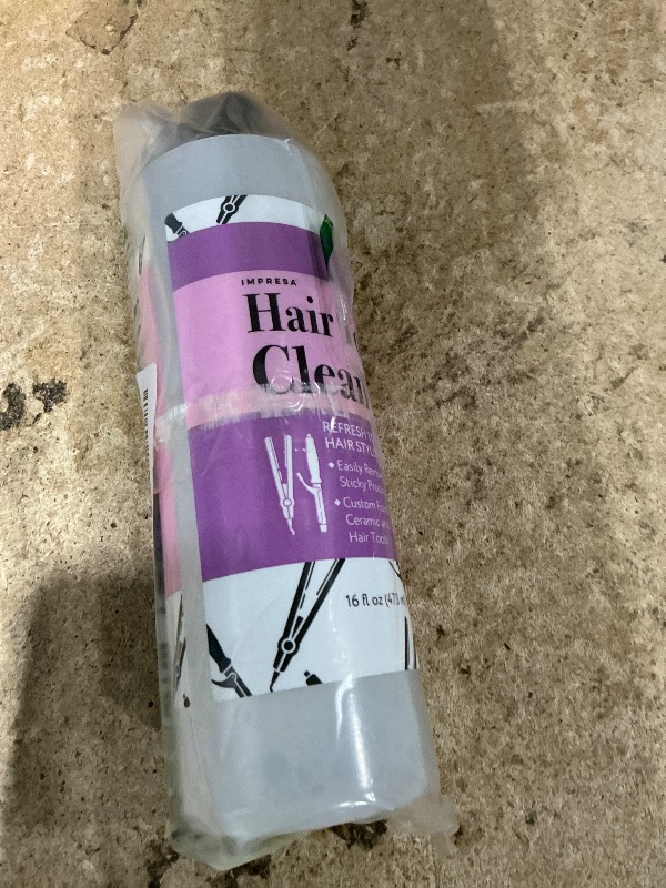 Photo 1 of 16oz. Iron Cleaner Solution - Keep Styling Tools Working Effectively with Hot Iron Cleaner - Made in USA for Curling & Flat Irons - Cosmetology Supplies