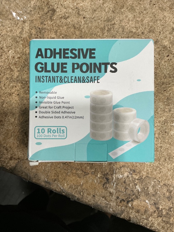 Photo 1 of 1000pcs Glue Point Clear Balloon Glue Removable Adhesive Dots Double Sided Dots of Glue Tape for Balloons Craft Glue Points Dots Sticky Dots or Wedding Decoration