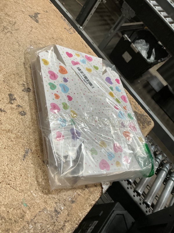 Photo 1 of  Valentines Paper Food Trays, Disposable Conversation Heart Serving Tray Valentine's Decorations, Love Holder Snack Food Boats, Popcorn Hot Dog Container for Wedding Birthday Party Supplies