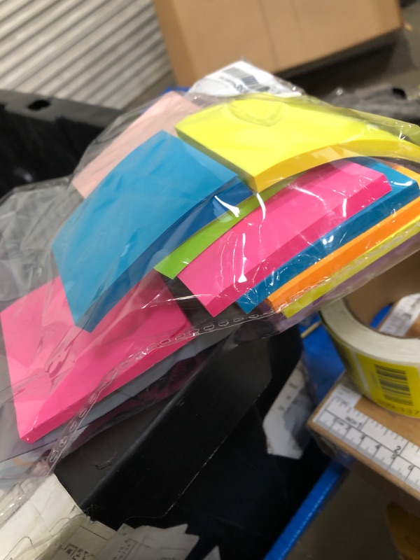 Photo 1 of (18 Pads) Sticky Notes 3x3 inch, Self-Stick Pads Bright Colors Sticky Note, Recyclable, Easy to Post for Home, Office, Notebook