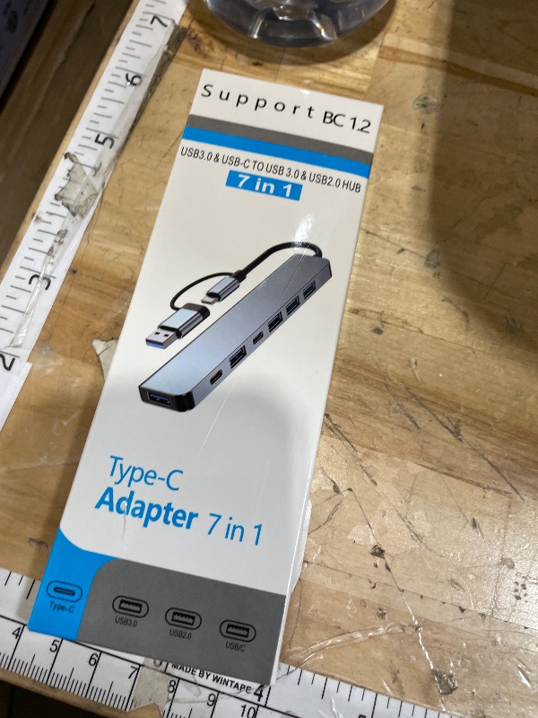 Photo 1 of ?Upgrade? USB C/USB Hub, BERLAT Aluminum 7 in 1 USB C & USB Hub with USB 3.0, USB 2.0 Ports for PC/Laptops/MacBook Pro/Air/iMac/iPad and More Devices