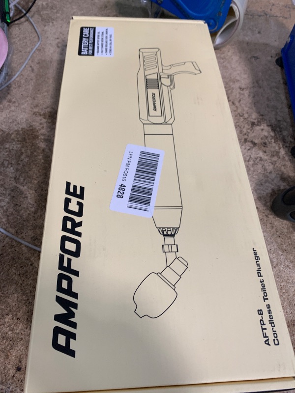 Photo 1 of **FOR PARTS ONLY** AMPFORCE ?Electric Toilet Plunger for Bathroom, High-Pressure Air Plunger, Heavy-Duty Clog Remover for Toilets, Toilet Drain Unclogger (Classic Black)