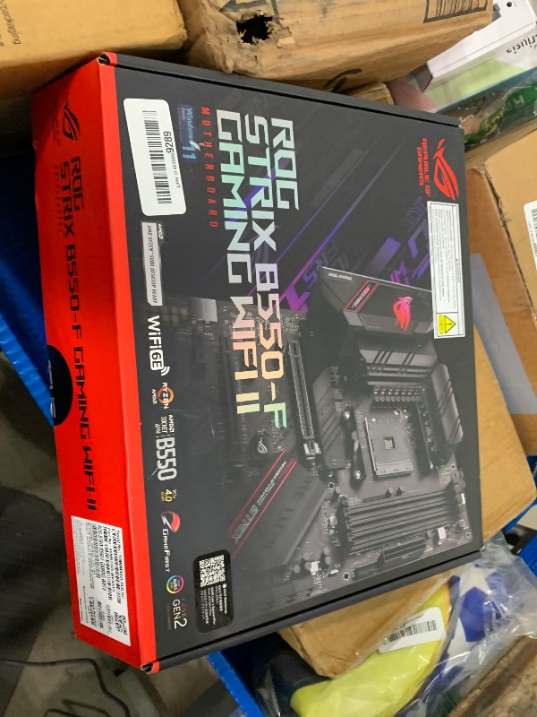 Photo 1 of (sold as parts) Asus ROG Strix B550-F Gaming WiFi II AMD AM4 (3rd Gen Ryzen) ATX Gaming Motherboard (PCIe 4.0,WiFi 6E, 2.5Gb LAN, BIOS Flashback, HDMI 2.1, Addressable Gen 2 RGB Header and Aura Sync)