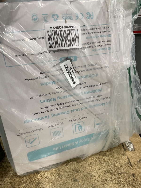 Photo 1 of **FOR PARTS ONLY*** MAMNV Robot Vacuum and Mop Combo, 2 in 1 Robotic Vacuum Cleaner with Schedule, App/Alexa/Voice Control, Ideal for Hard Floor, Pet Hair, Carpet