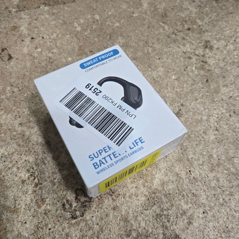 Photo 1 of **FACTORY SEALED** HAOYUYAN Wireless Earbuds, Sports Bluetooth Headphones, 80Hrs Playtime Ear Buds with LED Power Display, Noise Canceling Headset, IPX7 Waterproof Earphones for Workout/Running/Sports(CA-Black)