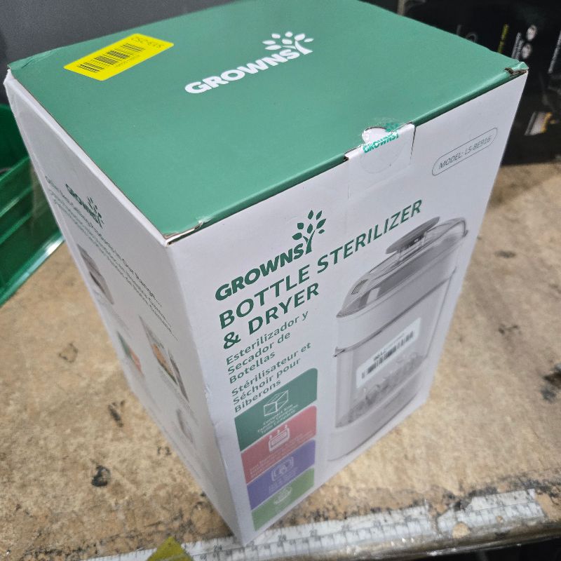Photo 1 of **FACTORY SEALED** GROWNSY Bottle Sterilizer and Dryer, Compact Electric Steam Baby Bottle Sterilizer (Esterilizador de Biberones), Bottle Sanitizer for Baby Bottles, Pacifiers, Pump Parts