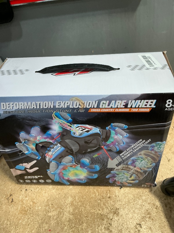 Photo 1 of 1:12 Gesture Sensing RC Stunt Car, 2 * 1200mAh Hand Controlled Remote Control Twist Cars with Light & Music, 4WD 360° Rotate Transform Drift, Gifts for 8-12 Kids Age 8 9 10 11 12 Yrs Old? Trains