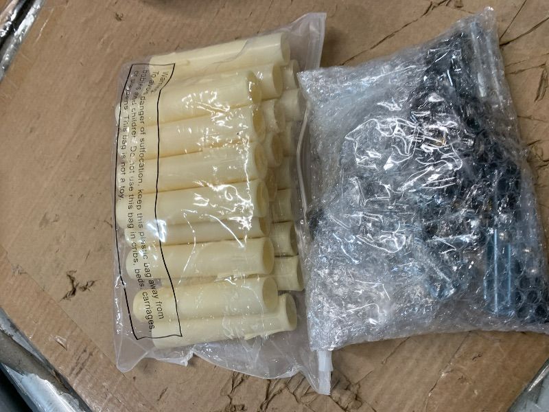 Photo 1 of ***MISSING ITEM***Riakrum 20 Set E12 Length Adjustable Bulb Socket Chandelier Socket with Cardboard Insulator and 4" Wax Dripping Plastic Candle Cover Sleeve, Lamp Repair Kit for Chandelier Candle Base(Cream)
