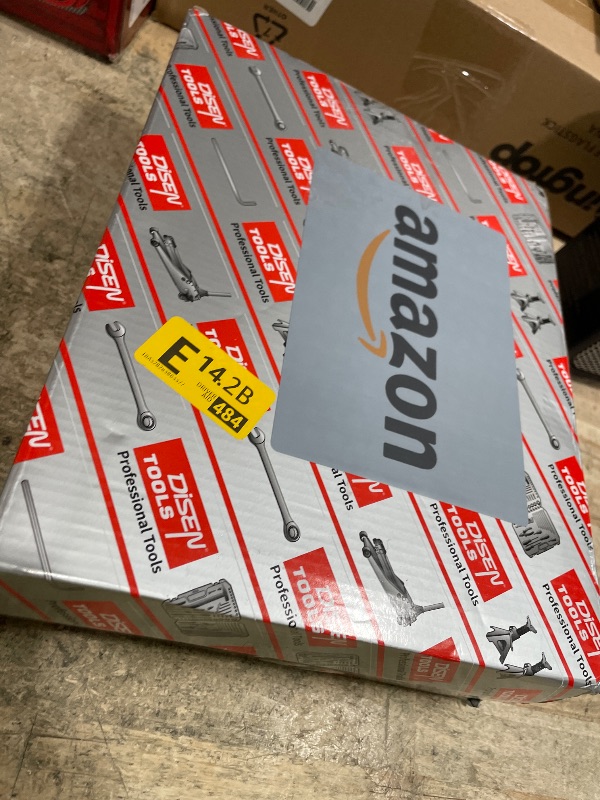 Photo 1 of **Only 10**DISEN 12pcs Ratchet Wrenches Set Double Jointed, Metric Flex Head Ratcheting Wrench Set 8-19mm, Open End & Box End Combination Wrench, 72-Teeth, Cr-V Steel, with Heavy Duty Case