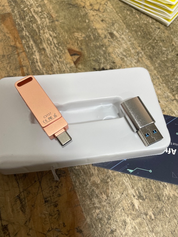 Photo 1 of (No APP Required) MFi Certified iPhone Photo Stick, USB Flash Drive 512GB for Photo/Video Backup, 3 in 1 iPhone Memory Stick, High-Speed Thumb Drive Compatible for iPhone/iPad/Android/PC Pink