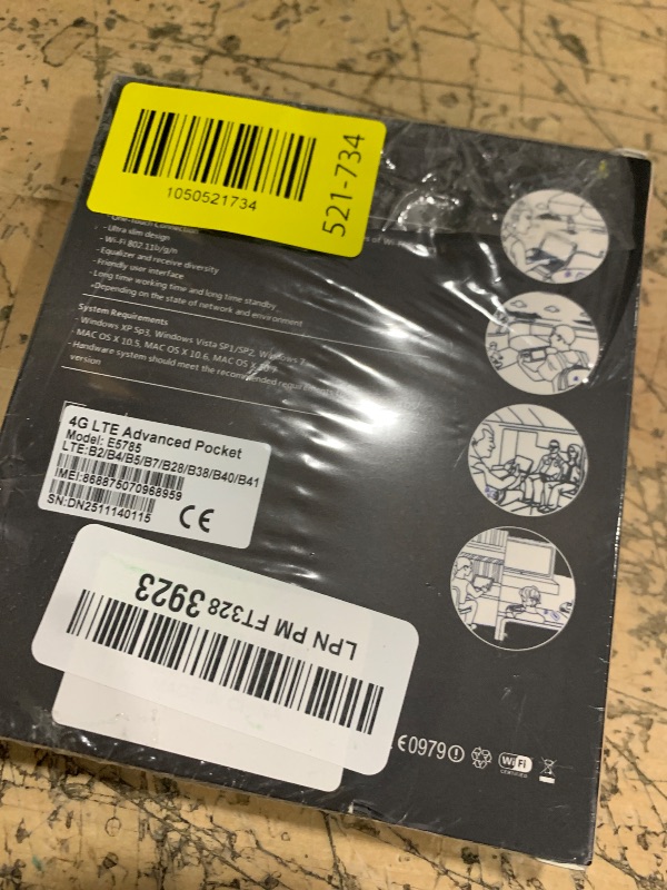 Photo 1 of (factory sealed) 4G LTE Mobile Hotspot Router, Portable WiFi Hotspot for Travel, WiFi 6 Router 3000mAh/300Mbps High Speed Hotspot Device Support 12 Users, Camping, Motorhomes, Office-ice White