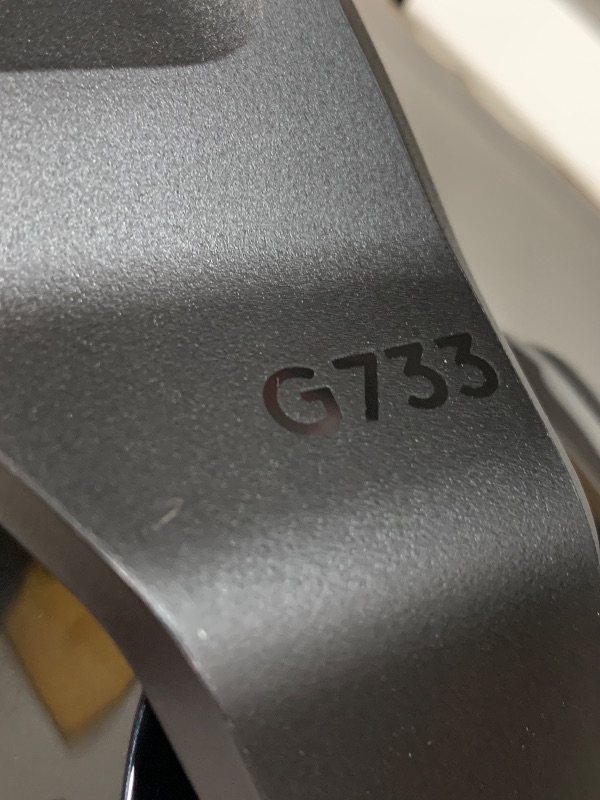 Photo 1 of **MISSING MICROPHONE PIECE** Logitech G733 Lightspeed Wireless Gaming Headset, Suspension Headband, Lightsync RGB, Blue VO!CE Mic, PRO-G Audio – Black, Gaming Headset Wireless, PC, PS5, PS4, Switch Compatible