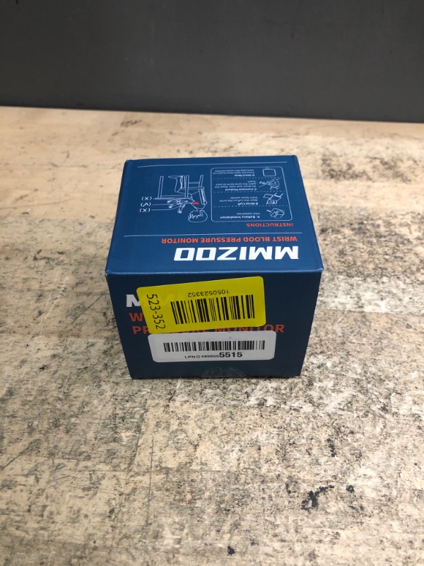 Photo 1 of ***missing cuff**MMIZOO Wrist Blood Pressure Monitor Large LCD Display BP Machine Adjustable Cuff 5.31-7.68 inch Automatic 99x2 Sets Memory with Carrying Case for Home Use (W1681)