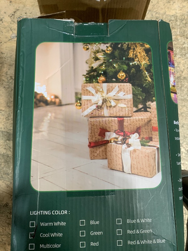 Photo 1 of 1500 LED Christmas Lights Outdoor with 12 Modes, 470FT Green Wire Christmas String Fairy Lights with Timer & Dimmable, Waterproof Twinkle Tree Lights for House Party Wedding Xmas Decor, Cool White