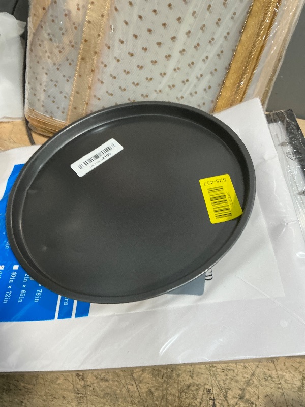 Photo 1 of 10 Inch Cookie Cake Pan, Round Cake Pan Round Cookie Sheet Nonstick Giant Shollow Baking Pans Cakes Tray Pans for Home Kitchen Baking