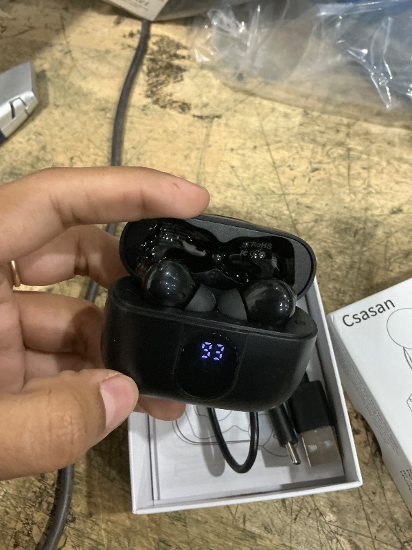 Photo 1 of **BROKEN** Ai Translation Earbuds Real Time, Simultaneous Interpretation Translator Earbuds with 6 Translation Modes/164 Languages, No Subscription Translatior Headphones, Carbon Black