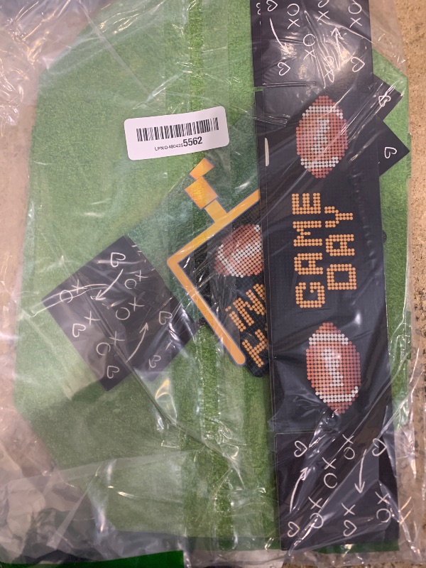 Photo 1 of ** PARTIAL ** MISSING ALOT ** Football Party Decorations Serve 24 Football Party Supplies Includes Paper Plates Napkins,Touchdown Tablecloth,Cups,Banner,Balloon,Forks,Cupcake Topper for Game Time Sport Tailgate Themed Party Decor