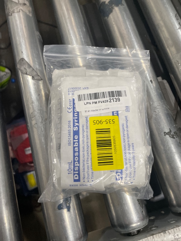 Photo 1 of 10 Pack 10ml Syringe for Liquid, Oral, Scientific Labs, Measurement, Dispensing, with Cap, 10cc Syringes