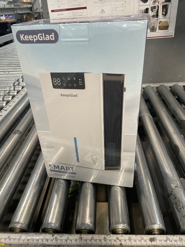 Photo 1 of *FACTORY SEALED* KeepGlad Dehumidifier, 98OZ Dehumidifiers for Home(1000sq.ft), Humidity Display Dehumidifier for Basement Bathroom Bedroom, Auto Shut Off, Washable Filter, Drain Hose, Timer, 7 Ambient Lights, Gray