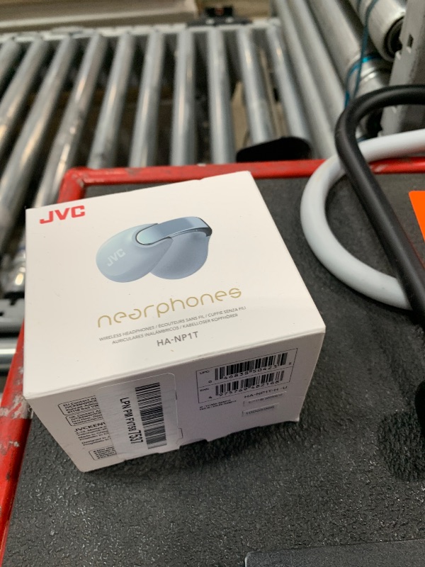 Photo 1 of (DAMGED 1 FUNCTIONAL BUD) JVC Nearphones Open Ear True Wireless Headphones - Open Ear Earbuds - Bluetooth 5.3-24H Playback - IPX4 Water Resistant - Built-in Mic - Awareness & Comfort - Ear Clip Earbuds - HANP1T