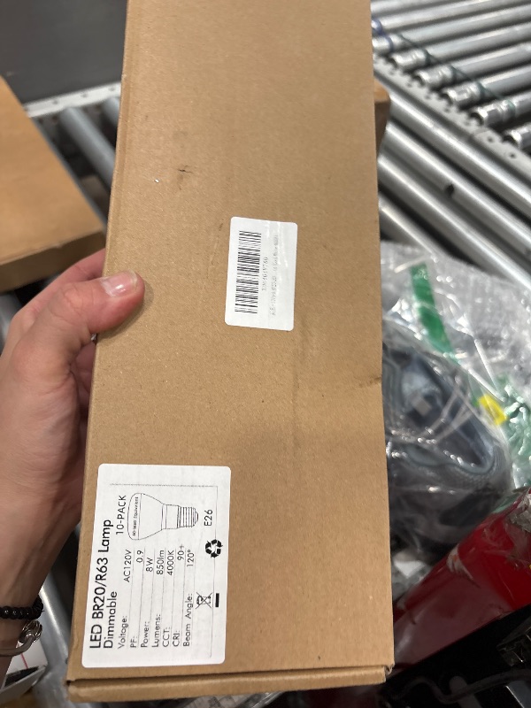 Photo 1 of 10 Pack BR20 LED Bulb, Cool White 4000K Super Bright LED Dimmable BR20 50 Watt 60W Replacement 7W 8W Floodlight LED Bulbs Medium Base (E26) R20 Home Ceiling Lights