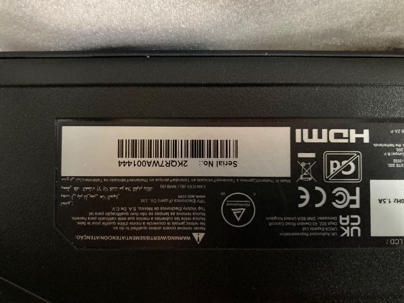 Photo 1 of **NON RETURNABLE**
**NON REFUNDABLE**
**BROKEN SCREEN**
**NON FUNCTIONAL**


AOC Q27G4XN 27" Gaming Monitor, 2K QHD 2560x1440, 180Hz 1ms, Adaptive-Sync, Height Adjustable, 2X HDMI 2.0, 1x Display Port, Xbox/PS5/Switch Ready, 3-Year Zero-Bright-dot