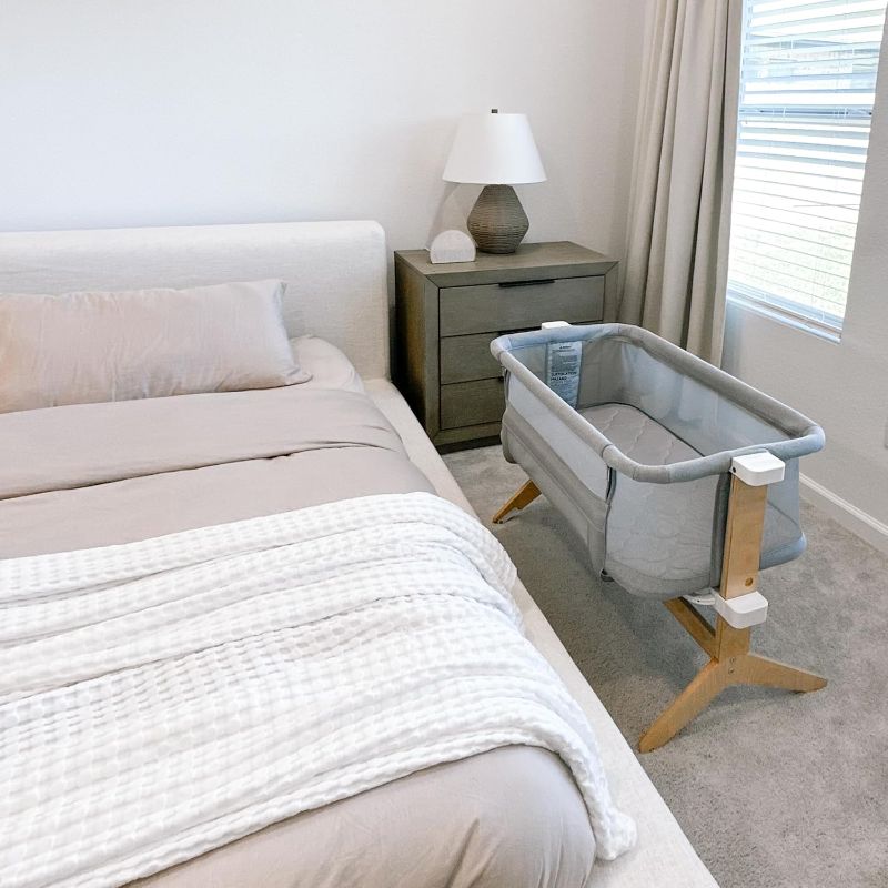Photo 1 of *missing pieces
Baby Bassinet & Bedside Sleeper with Mattress & Sheet - Ultra-Breathable & Completely Washable, Removable Dual-Layer Cover | Wood Frame | Adjustable Height & Infant Access Opening