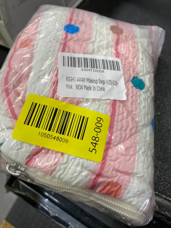 Photo 1 of **MISSING ONE**RIGHT AWAY Large Quilted Makeup Bag Set,3 Pcs Travel Make Up Bags for Women Girls,Cute Coquette Aesthetic Cosmetic Pouch Toiletry Bag,Preppy Makeup Brushes Organizer?Pink?