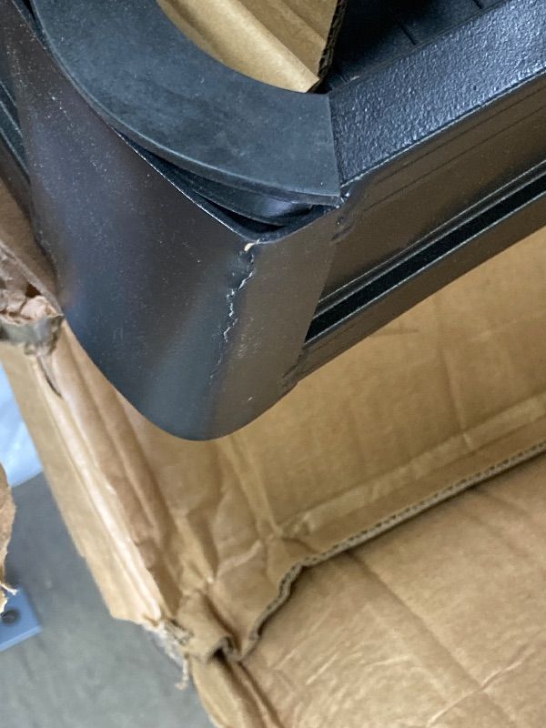 Photo 1 of ***DAMAGED -SELLING AS IS *** CURT 18113 49 x 22-1/2-Inch Black Aluminum Hitch Cargo Carrier, 500 lbs Capacity, 2-in Fixed Shank