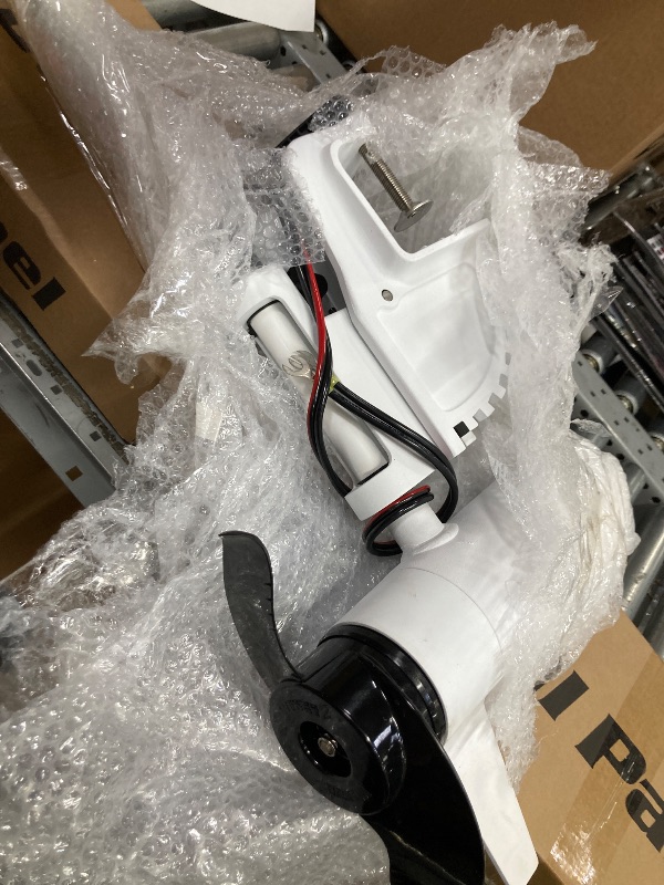 Photo 1 of *Missing boat attachment* Minn Kota Riptide Transom-Mount Electric Trolling Motor with Tilt/Extend Tiller, Digital Maximizer – 80 Lb. Thrust, 42 in. Shaft, Saltwater