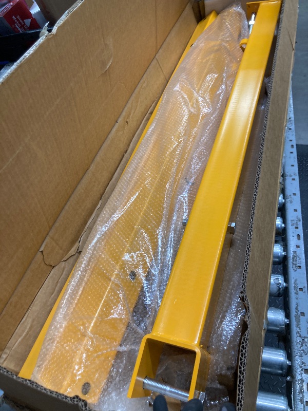 Photo 1 of *Scratches* 4400 Lbs Folding Hydraulic Engine Hoist, 2 Ton Portable Cherry Picker with 6 Wheels & Telescopic Boom, Foldable Engine Shop Crane Lift for Home Garage, Workshop, Warehouse, Yellow, Heavy-Duty
