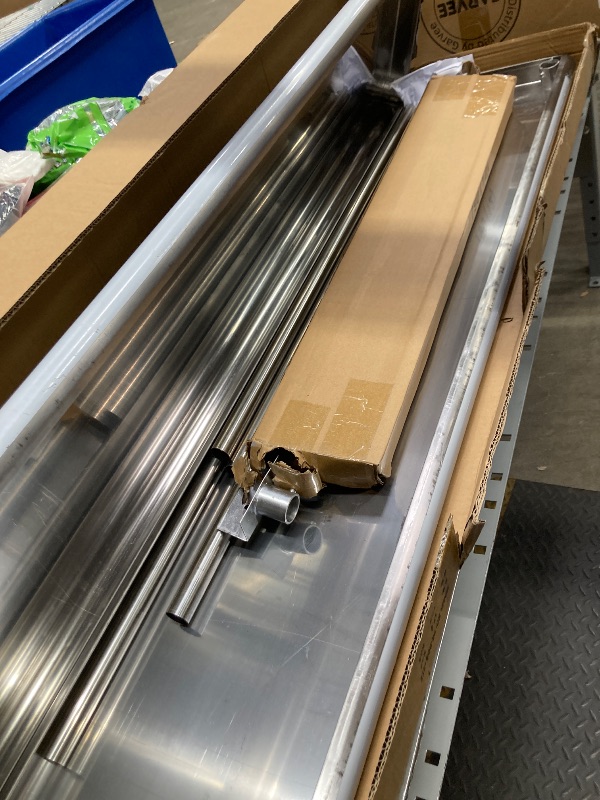 Photo 1 of *Scratches* Profeeshaw Stainless Steel Overshelf for Prep & Work Table 12” x 72” NSF Commercial Adjustable Double Shelf 2 Tier for Restaurant, Bar, Utility Room, Kitchen and Garage