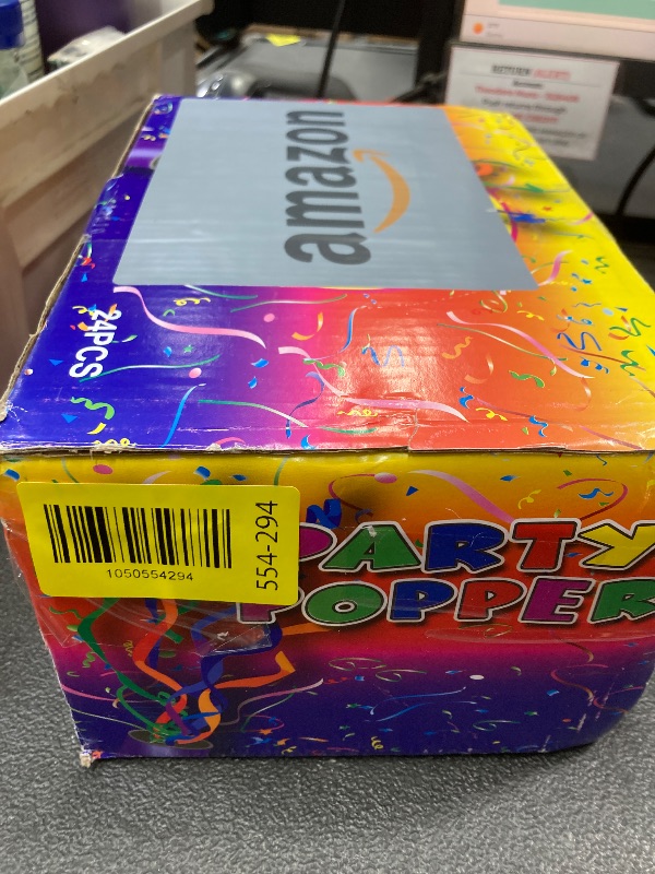 Photo 1 of **MISSING ONE**Confetti Cannon 24 Pack Small gold Confetti Poppers ideal for Weddings, Birthdays, Graduations, Baby Showers, New Year's Eve Parties Fun Party Decorations