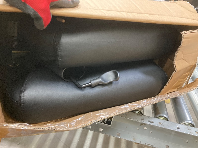 Photo 1 of ***PARTS ONLY****Amazon Basics Classic Puresoft PU Padded Mid-Back Office Desk Chair with Armrest, Easy Assembly, Sturdy Metal Base, Wheels, 275lb Support, 26"D x 23.75"W x 42"H, Black