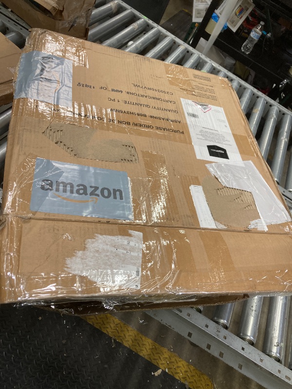 Photo 1 of ***PARTS ONLY****Amazon Basics Classic Puresoft PU Padded Mid-Back Office Desk Chair with Armrest, Easy Assembly, Sturdy Metal Base, Wheels, 275lb Support, 26"D x 23.75"W x 42"H, Black
