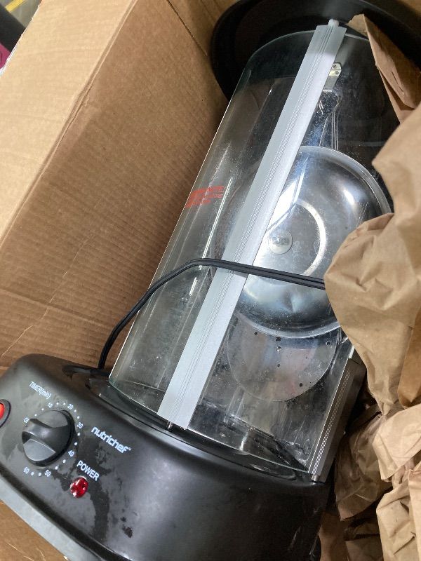 Photo 1 of ***MISSING PIECES -SELLING AS PARTS ONLY*** NutriChef Vertical Rotating Shawarma Oven - Rotisserie, Shawarma, & Kebab Machine - Stain-Resistant, Energy-Efficient - Heat-Resistant Door - Includes Kebab Rack with 7 Skewers - Stainless Steel