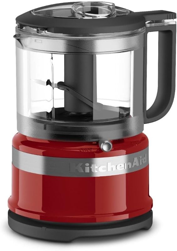 Photo 1 of **PARTS ONLY/LID DAMAGED/NO BLADES**KitchenAid KFC3516ER 3.5 Cup Food Chopper, Empire Red, One Size