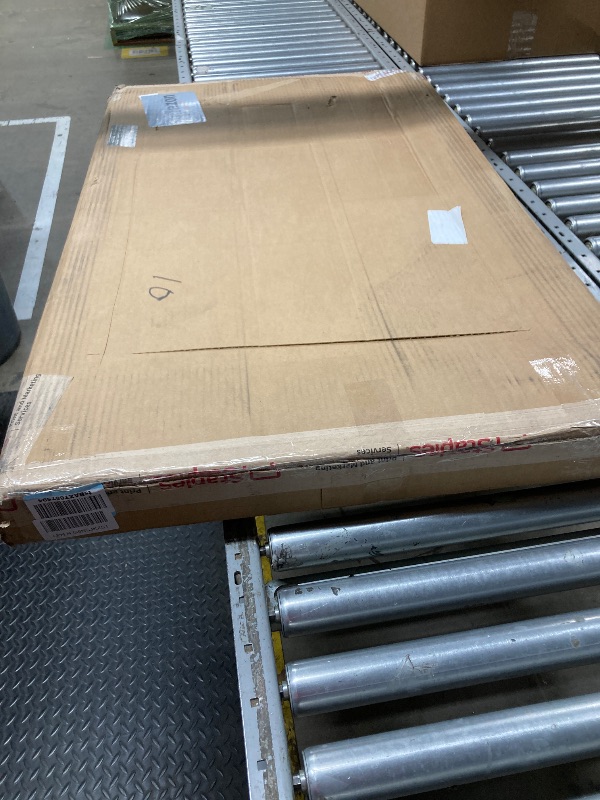 Photo 1 of ***DAMAGE -BENT -SELLING AS IS *** M&T Displays Street SignPro with Lens Protective Cover, 24x36 Inch Poster Black Double Sided Sandwich Board Folding A-Frame Sidewalk Curb Sign Portable Advertising Display for Restaurant Cafe