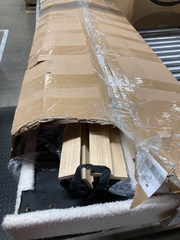 Photo 1 of **Missing box, use to replacements**viplov Queen Size Bed Frame, Upholstered Platform Bed Frame with Adjustable Headboard, Soft Boucle Fabric, Modern Style, No Box Spring Required, Easy Assembly, Off-White